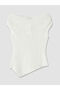Original Boat Neck Textured Blouse - 8