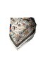 Exotic Bird & Flower Patterned Satin Scarf - 2