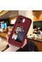 Infinix Smart 9 Compatible Claret Red Frame Vintage Photo Collage Motif Flexible Silicone Case - 2