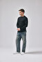 Ense Logo Basic Long Sleeve T-Shirt with Side Slits