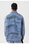 Washable Oversize Denim Jacket - 5