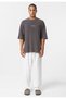 Washable back printed oversize t-shirt - 4