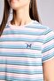 100% Cotton Regular Fit Crew Neck Short Sleeve Striped T-Shirt H6297Ax26Sm - 4