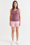 Women's Purple Colorful Camisole U-Neck Sleeveless Undershirt Blouse - 6