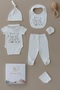 100% Cotton Premium Newborn Hospital Release 5-Piece Collared Short Sleeve Set 2026
