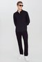 Stretchable in All Directions Cotton Knitted Black Men's Shirt - 2