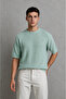 Crew Neck Short Sleeve Men's Knitwear Sweater