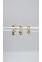 Colorful Enamel Set of 3 Earrings - 2