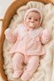 Cotton 5-Piece Seasonal Scalloped Waffle Fabric Newborn Baby Girl Hospital Discharge Bodysuit Set - 7