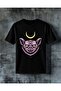 Devil Cat Moon Symbol Printed Oversize T-Shirt