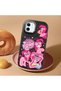 Black Silicone Case with Shock-Absorbing Camera Protections Compatible with iPhone 12/12 Pro - 2