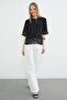 Lace Detailed Crew Neck Casual T-Shirt - 5