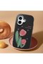 Black Silicone Case Compatible with iPhone 16 with Shock-Absorbing Camera Protections - 2