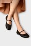 Belted Belted Lightweight Comfortable Stylish Business Office Daily Women's Ballerinas Black - 2