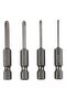 4pcs 50mm Cross Screwdriver Bits 1/4Inch Hex Shank Electric Screwdriver Bit Alloy Steel Magnetic ... - 4