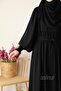 Hifa Balloon Sleeve Dress Shawl Gift Set Black - 6