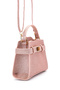 Lock Accessory Belt Detailed Jessie Women's Crossbody Bag Powder Glitter - 2