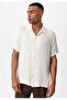 Apaş collar knitted textured men's shirt - 6