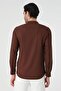 Regular Fit Hakim Collar Men's Shirt - 3