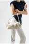 Women's Stylish Design Pocket Detailed Cream Hand and Shoulder Bag
