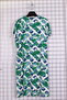 Women's Plus Size Lycra Crew Neck Mixed Pattern Short Sleeve Mother Combed Cotton Dress - 3