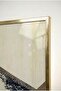 Anthracite and Cream Concept 2-Piece Glass Table Set - Gold Metal Framed Home and Office Table - 4