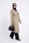 Allerli trench coat with belt from the waist beige 26yt706 - 2