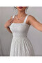 Women's Polka Dot Strap Dress Viscose Fabric Dress Length 125 cm - 3