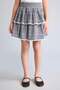 Drawstring Waist Navy Blue Gingham Mini Skirt for Girls H8407A826Hs - 4