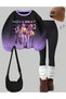 Suit, Black/purple