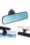 200x60 mm Car Rear View Mirror Adjustable 360 Panoramic Vehicle Car Rearview Parts with Suction Cup