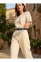 100% Genuine Buffalo Leather 3 cm Double Layer Women's Belt - 4