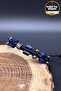 Men's Natural Stone Bracelet Lapis Lazuli Hematite Stylish Design Macrame Bracelet - 8