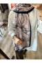 شال ناعم بنمط سلسلة - أزرق داكن - 6