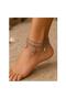 Sea Themed Multi-Row Chain Women's Anklet