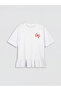 Sparkling Choices Bow Printed Ruffle Girl's T-Shirt from Shining Store