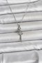 316L Steel Chain Silver Color Sword Model Women's Necklace 5886 - Suitable for Daily Use Stainless Zircon