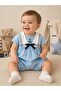 Baby Boy Embroidered Holiday Sailor Overalls with Removable Collar