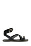 26S-373 Black Women's Flat Sandals
