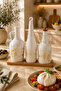 Glass Large Size Salad Oil Container Set with 3 Wooden Stands 1500 ml – 1000 ml - 4