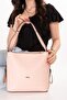 Women's Double Compartment Hand and Shoulder Bag Ald.6752 Powder - 3