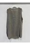 Mink Italian Verev Cut Zero Sleeve Linen Long Linen Blouse 40 - 44 Size - 3