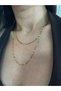 Steel Lipchain Two Rows Necklace