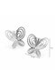 Women's Silver Color Steel Iconic Butterfly Steel Earrings Non-Tarnish Anti-Allergic - 8