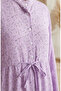 Floral Patterned Layered Hijab Dress 0291-02 Lilac - 5