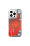 Magnetic Galaxy Magic Quicksand Slim Case for iPhone 16 Pro - Glow in the Dark Shockproof Cover