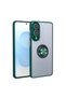 Samsung Galaxy S25 Edge Case Montreal Ring Silicone Cover - Green