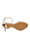 Beige Women's Heeled Sandals - 5