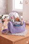Licensed Twill Fabric Niss Model Lilac School Backpack, Thermal Lunch Bag and Pen Holder - 4