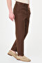 Straight Slim Fit Belt Buckle 100% Linen Men's Trousers Milk Coffee - 38352.26Y - 5